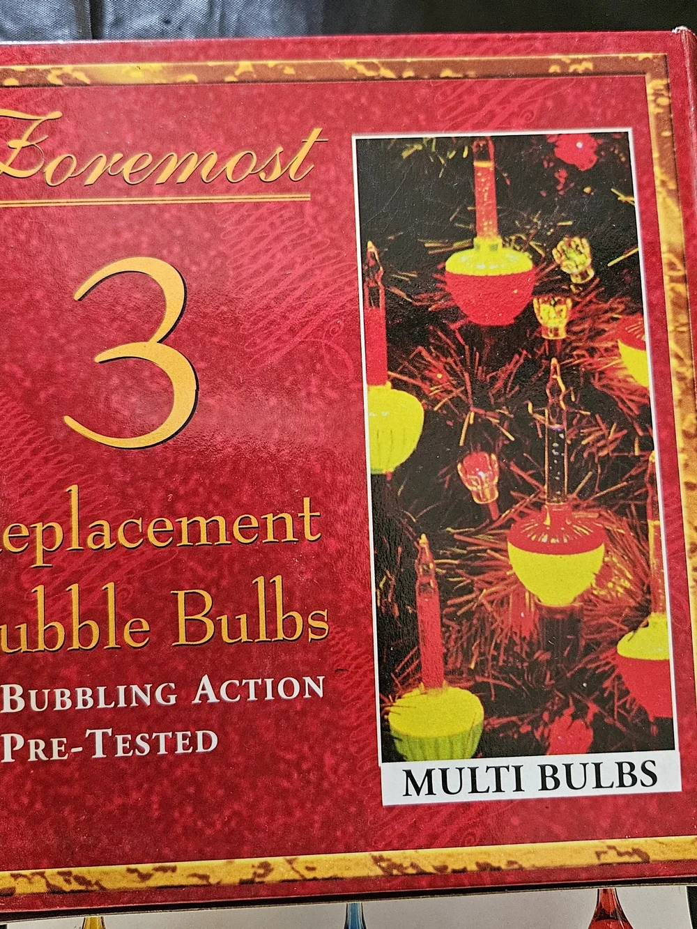 Multi-Color Replacement Bubble Bulbs - Red, Yellow & Green (3 Pack)
